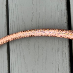 COPPER SEQUINS  Taped Hula Hoop- polypro/hdpe- free shipping