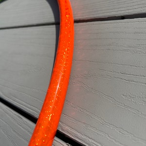 UV ORANGE PRISM-Fluorescent/black light tea yicxxtqaa Hula Hoop - polypro or hdpe- free shipping, clear protection tape & optional grip tape