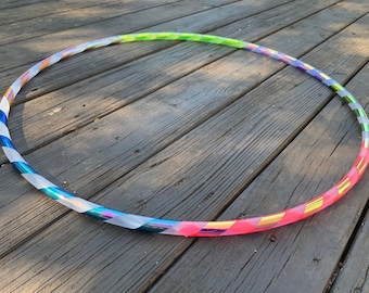 Hula hoop ESPIRAL MULTI-MORFO (polipropileno o HDPE), envío gratuito, cinta protectora transparente y cinta de agarre opcional.