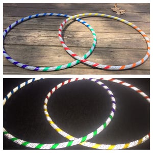 Rainbow Road Reflective Mini/Twin Hoop Pair