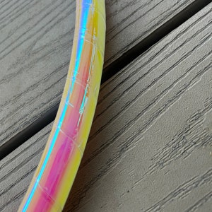 GOLDEN SUNSET Color Morph Taped Hula Hoop- polypro or HDPE hula hoop- free shipping, clear protection tape, and optional gaffers grip tape