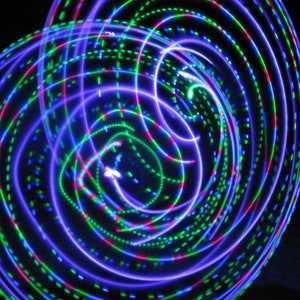 Viola Lee Blues LED hoop!! Rechargeable, Collapsible, Custom Sizes-Kids, Beginner, Polypro, XL options