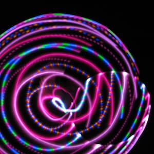 Scarlet Begonias LED hoop!! Rechargeable, Collapsible, Custom Sizes-Kids, Beginner, Polypro, XL options
