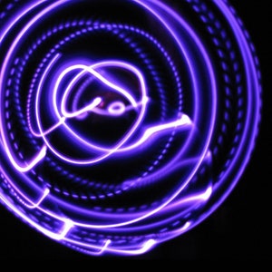 Purple Orchid Sky - TAPED LED Hoop- Day & Night Hoop- Rechargeable, Collapsible, Custom Sizes-Kids, Polypro, XL options - free shipping