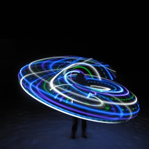 Eyes of the World LED hoop!! Rechargeable, Collapsible, Custom Sizes-Kids, Beginner, Polypro, XL options