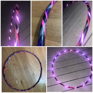 Maddie-Cat — REFLECTIVE Beginner Hula Hoop- Beginner/ Workout/ Extra Large Giant/ Intermediate/Dance/Kids/Tiny Tot Size/ Mom & Me Sets