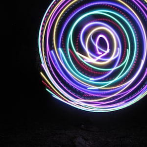 Spring Flow LED hoop!! Rechargeable, Collapsible, Custom Sizes-Kids, Beginner, Polypro, XL options