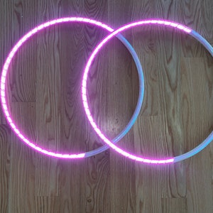 Pink Side of the Opal Moon Reflective Crescent  moon Mini/Twin/double Hoop Pair-polypro or hdpe