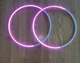 Pink Side of the Opal Moon Reflective Crescent  moon Mini/Twin/double Hoop Pair-polypro or hdpe