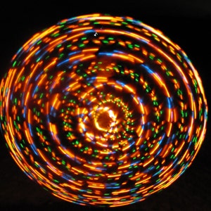 Fire on the Mountain LED Hoop- Rechargeable, Collapsible, Custom Sizes-Kids, Polypro, XL options
