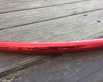 RED MIRROR Taped hula hoop- polypro or HDPE hula hoop- free clear protection tape & optional gaffers grip tape