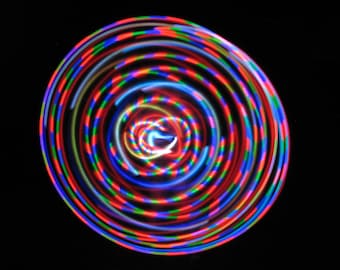 MELT your FACE LED hoop!! Rechargeable, Collapsible, Custom Sizes-Kids, Beginner, Polypro, xL options