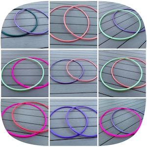 Mini/Double Colored Polypro Hoops - Mix and match colors - FREE Shipping