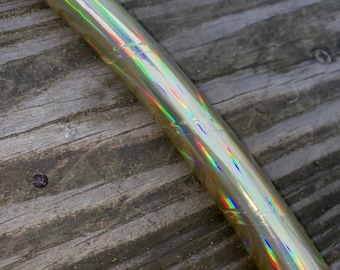 GOLD SHEEN- Oil Slick/Rainbow Sheen Taped Hula Hoop- polypro/hdpe - free shipping, clear protection tape, optional gaffers grip tape