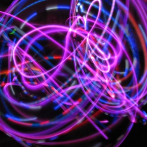 カスタムポイまたはミニLEDフラフープペア