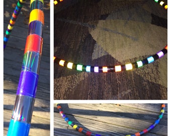 Gebroken regenboog REFLECTERENDE geplakte polypro/HDPE hoelahoep-vrije heldere beschermingstape en optionele griptape - GRATIS verzending