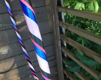 Funky Cotton Candy Hula Hoop- Beginner, Workout, or Intermediate/Dance/Kids/Tiny Tot Size and Mom/Dad & Me Sets