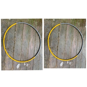 Gold Side of the Moon Reflective Crescent  moon Mini/Twin/double Hoop Pair-polypro or hdpe