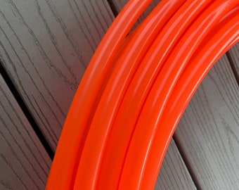 UV Liquid Orange Fusion- Glossy Colored Polypro Hoop-free resizing