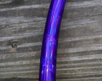 PURPLE SHEEN- Oil Slick/Rainbow Sheen Taped Hula Hoop- polypro/hdpe- free shipping, clear protection tape, optional gaffers grip tape