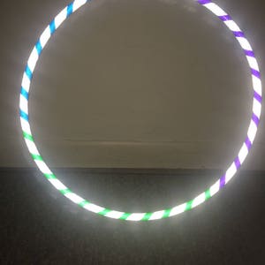Cool Rainbow Road- Reflective Hoop, clear protection tape included