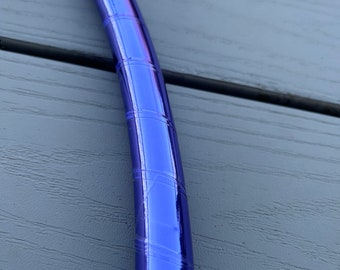 VIOLET  MIRROR Taped hula hoop- polypro or hdpe- free shipping, clear protection tape & optional grip tape hoop