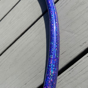 AMETHYST SEQUINS  Taped Hula Hoop- polypro/hdpe- free shipping