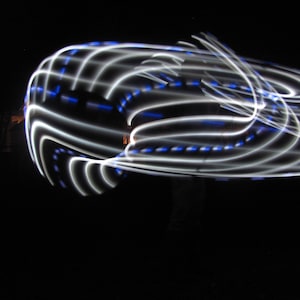 Winter Flow LED hoop!! Rechargeable, Collapsible, Custom Sizes-Kids, Beginner, Polypro, XL options