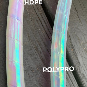 OPALITE color morph taped hula hoop polypro or HDPE hula hoop free shipping, clear protection tape, and optional gaffers grip tape image 2