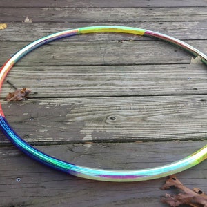 Multi Morph Taped Hula  Hoop -polypro or HDPE hula hoop- free shipping, clear protection tape, and optional gaffers grip tape