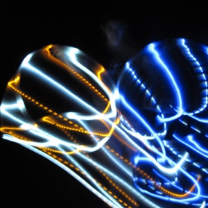 Midnight Moonlight LED Minis/Poi  or Twin Pair