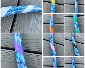 Blue Galaxy- Duct Taped Hula Hoop- Beginner/ Workout/ Extra Large Giant/ Intermediate /Dance/Kids/Tiny Tot Size and Mom/Dad & Me Sets