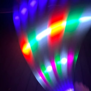Ready to Ship 3/4 HDPE 36” od  - Coral/Purple/Pink/green/Oramge colors LED Hoop - new design name pending