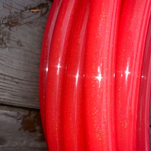 Queen of Hearts- Red Stardust Glitter Polypro Hoop - Limited supply