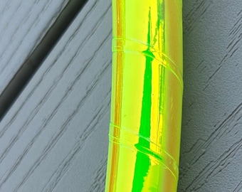 UV FIREFLY color morph tape hula hoop- polypro or HDPE hula hoop- free shipping, clear protection tape, and optional gaffers grip tape