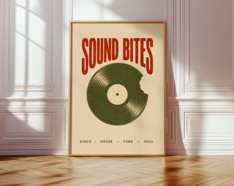 Póster de vinilo Sound Bites / Póster enrollado, Disco House Funk Soul