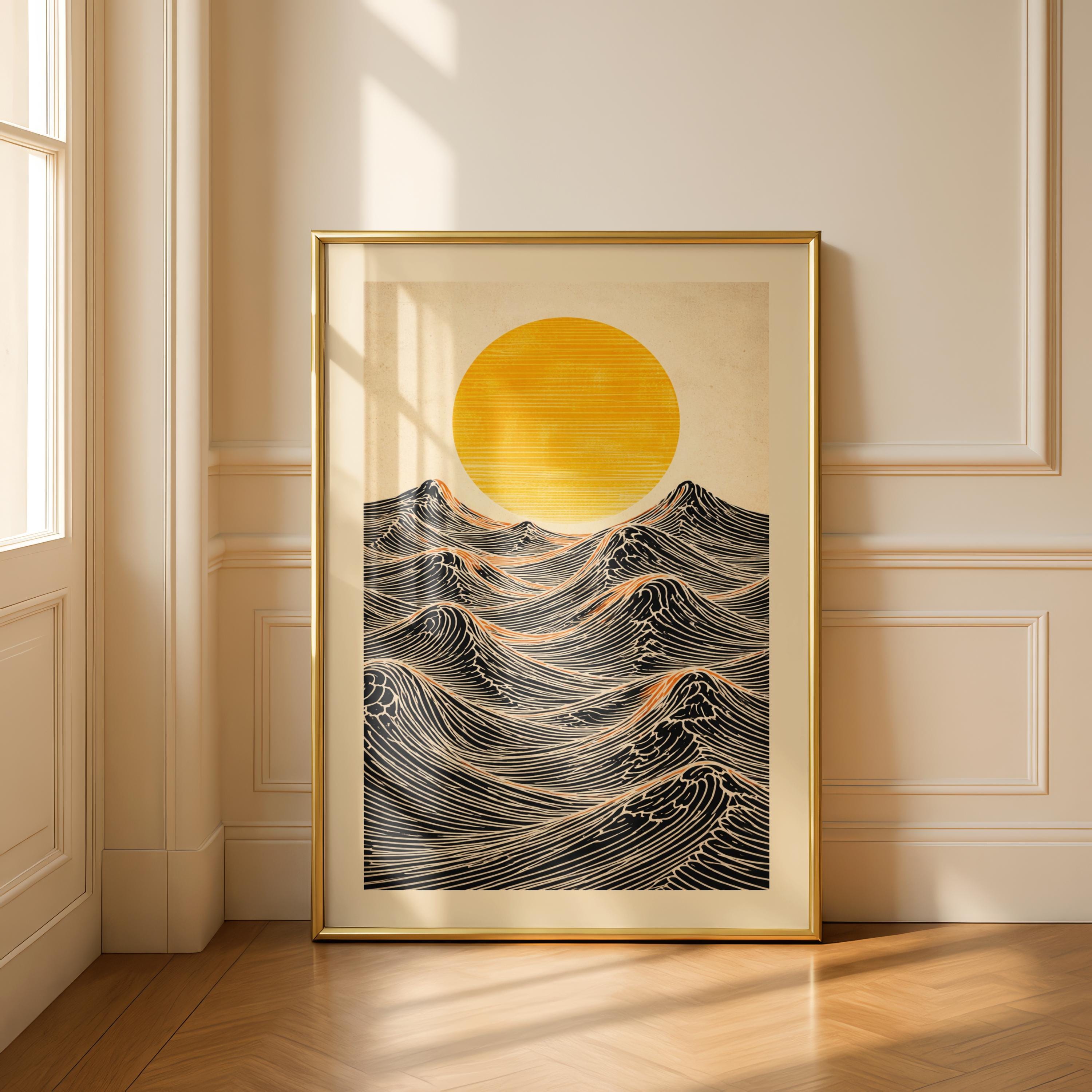 Japanese Sun Art - Etsy