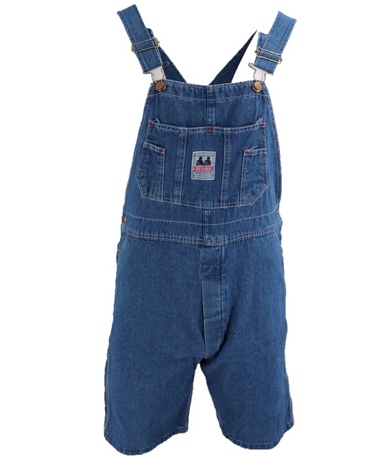 Navy Blue Denim Short Overalls - Etsy 