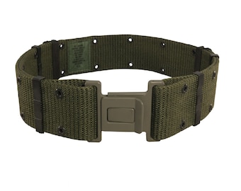 Genuine Issue, Military Belt with Quick Release Buckle, Olive Drab, Tough Nylon, Made in the USA, Used