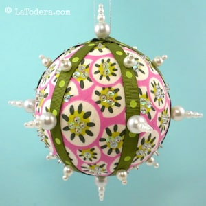 Fabric Christmas Ornaments PDF Pattern Tutorial- No Sew Fabric Christmas Ornaments