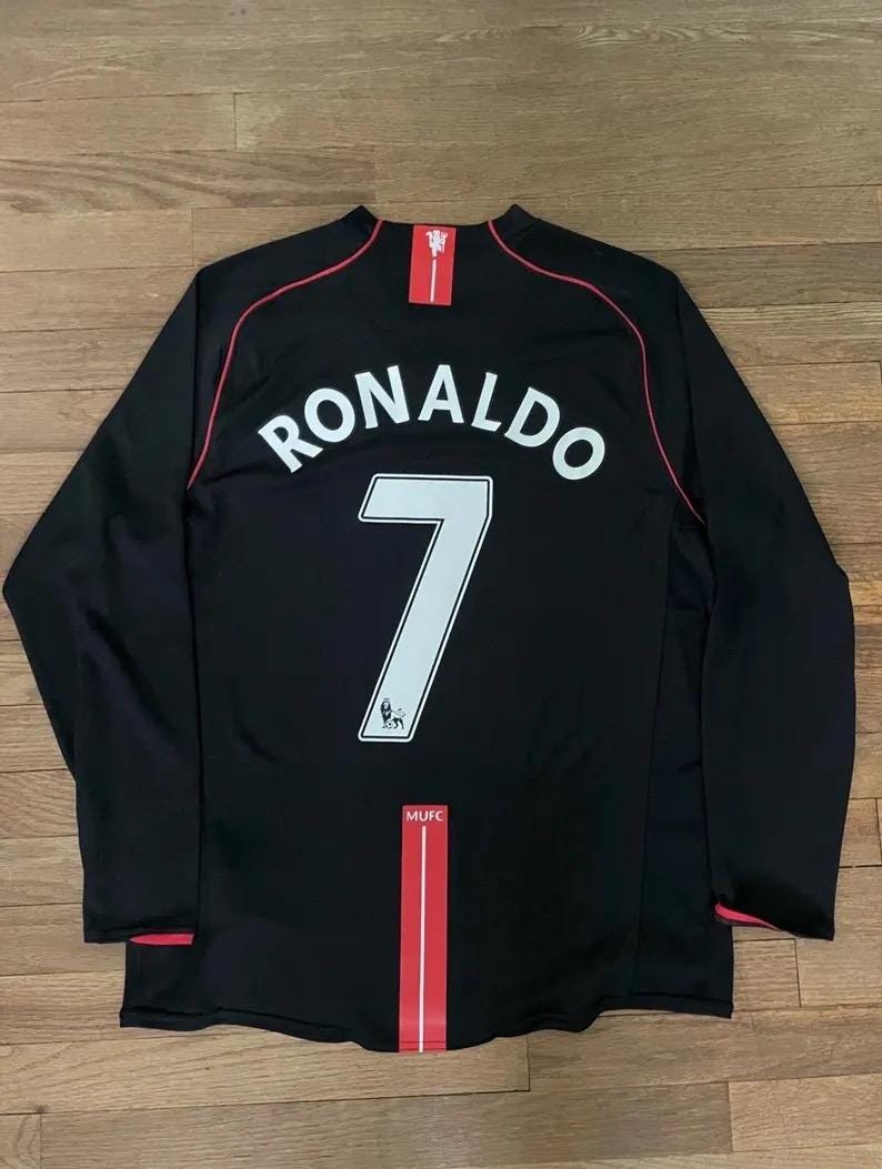 Retro Christiano Ronaldo 2007/2008 Manchester United Long Sleeve