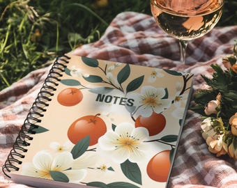 Orange Blossom Notes Spiral Notebook | Ruled Journal