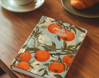 Orange Blossom Notes Journal | Softcover Notebook, Citrus Floral Cover