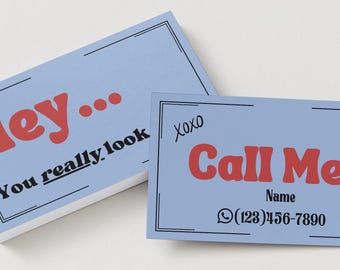 Flirty Business Cards for Women | Funny Dating Era Cards, Party or Bestie Gift