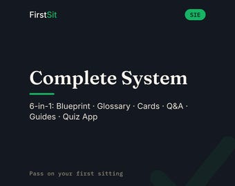 SIE Exam Prep Bundle 2026: Study Guides, 182 Practice Questions, Flashcards, Offline Quiz App