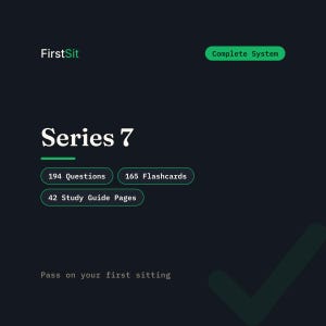 Pacote de Preparação para o Exame Série 7 2026: Guias de Estudo, 194 Questões Práticas, Flashcards, Aplicativo de Quiz