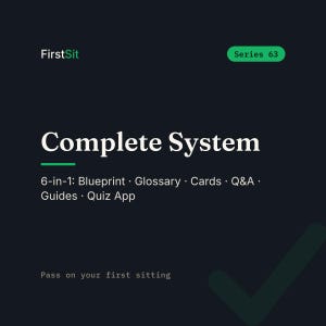 Series 63 Exam Prep Bundle 2026: Study Guides, 91 Practice Questions, Quiz App, Flashcards image 1