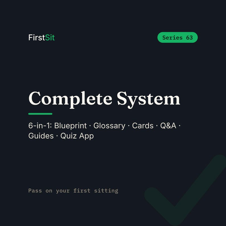 Series 63 Exam Prep Bundle 2026: Study Guides, 91 Practice Questions, Quiz App, Flashcards image 1