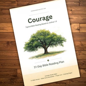 Bible Reading Plan | 31 Day | Reading Tracker | Verse Mapping | Prayer Journal | Coloring Pages | Christian | Printable | PDF