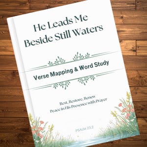Bibel-Vers-Märkte zum Ausdrucken | Psalm 23 | Christliches Gebetstagebuch (PDF Download)